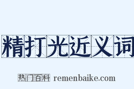 精打光近义词是什么意思的图片